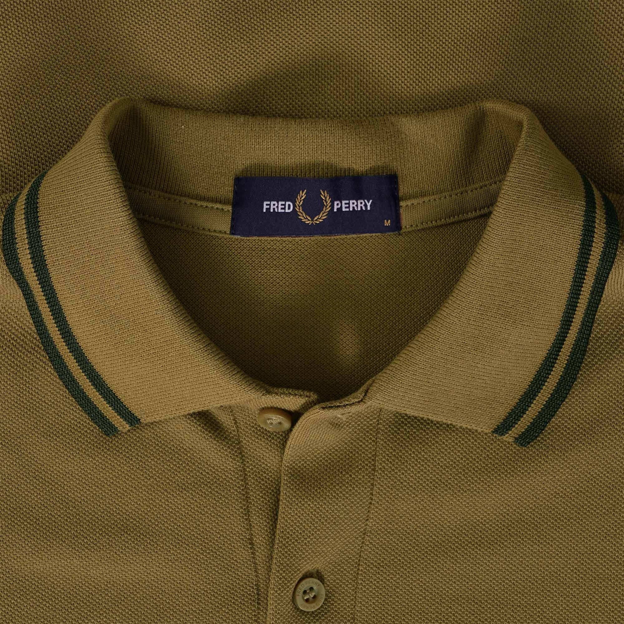 Fred Perry M3600 Twin Tipped Polo Shirt - Shaded Stone