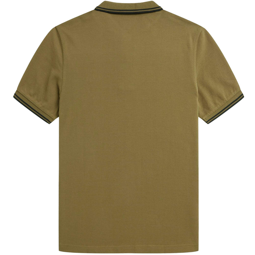Fred Perry M3600 Twin Tipped Polo Shirt - Shaded Stone