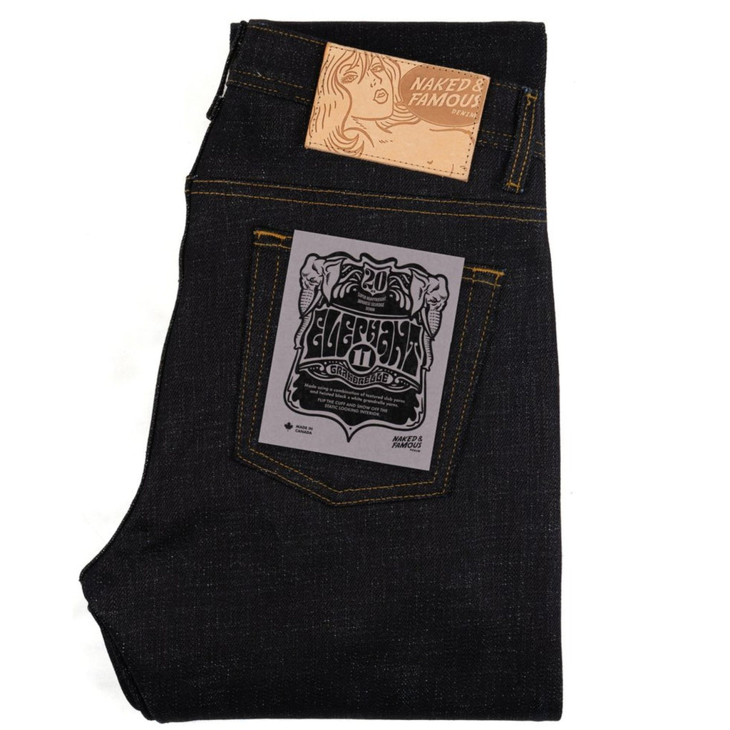 Naked and Famous Denim Weird Guy Elephant 11 Grandrelle - Indigo