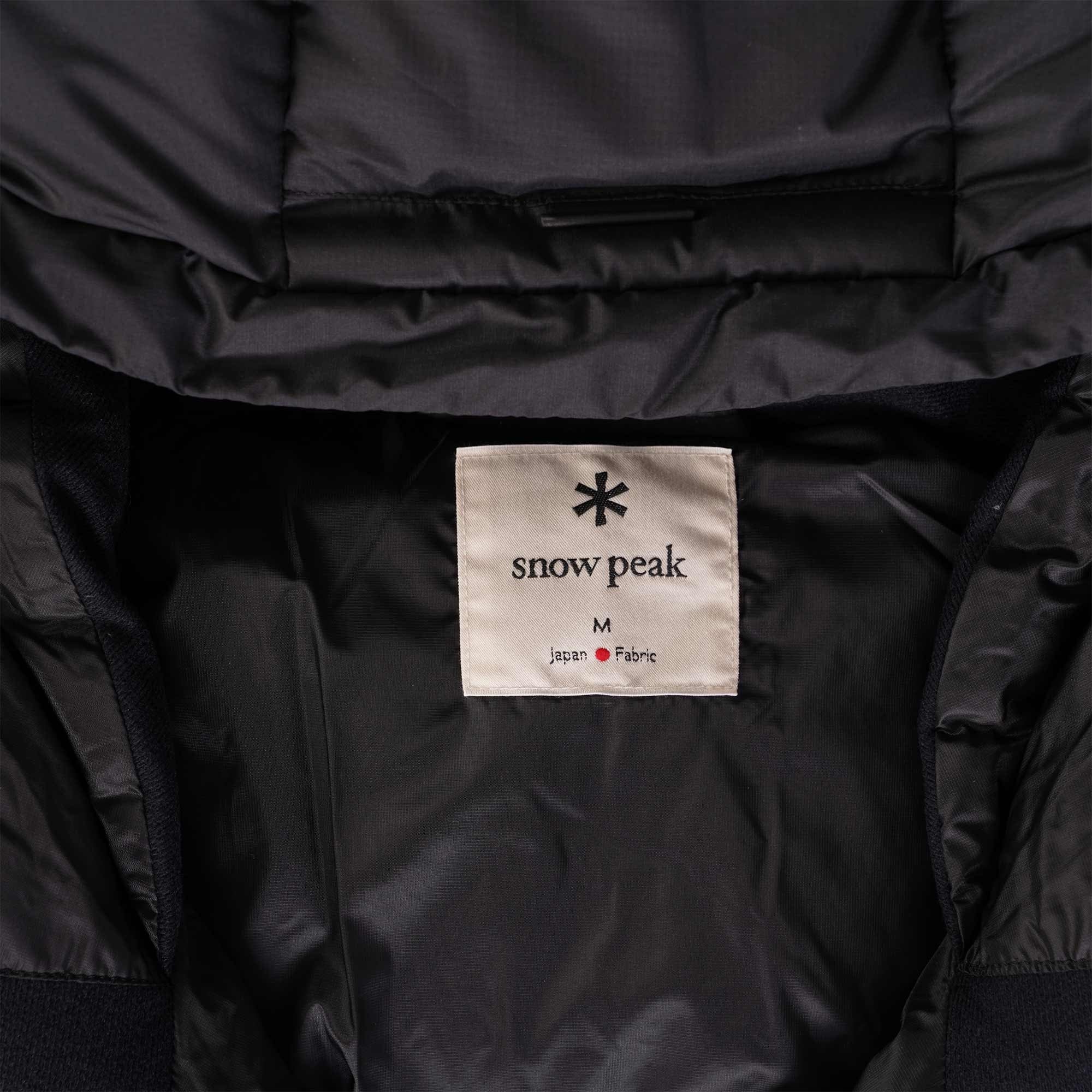 Snow Peak Recycled Nylon Light Down Jacket - Black