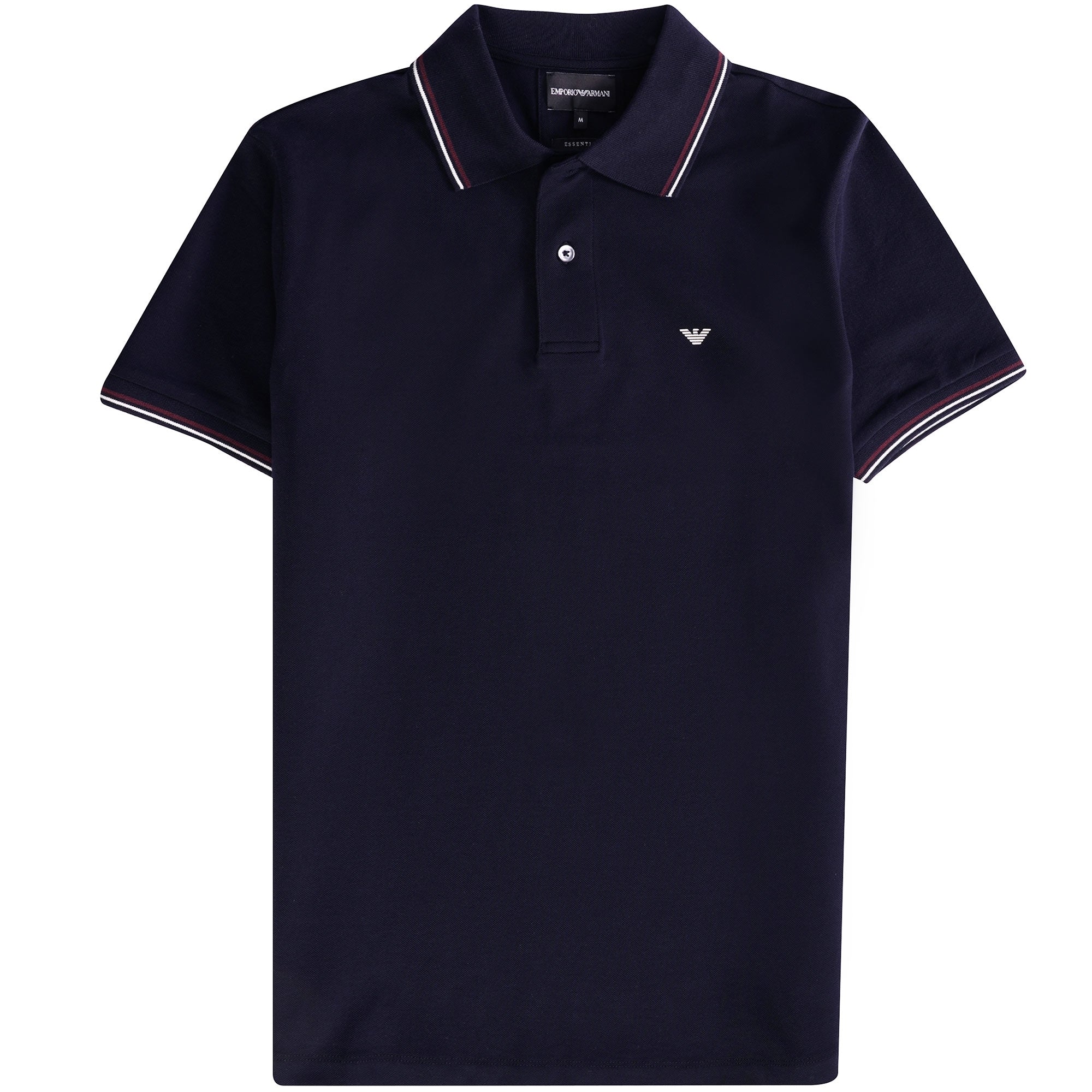 Emporio Armani Stretch piqu polo shirt - Blue Navy