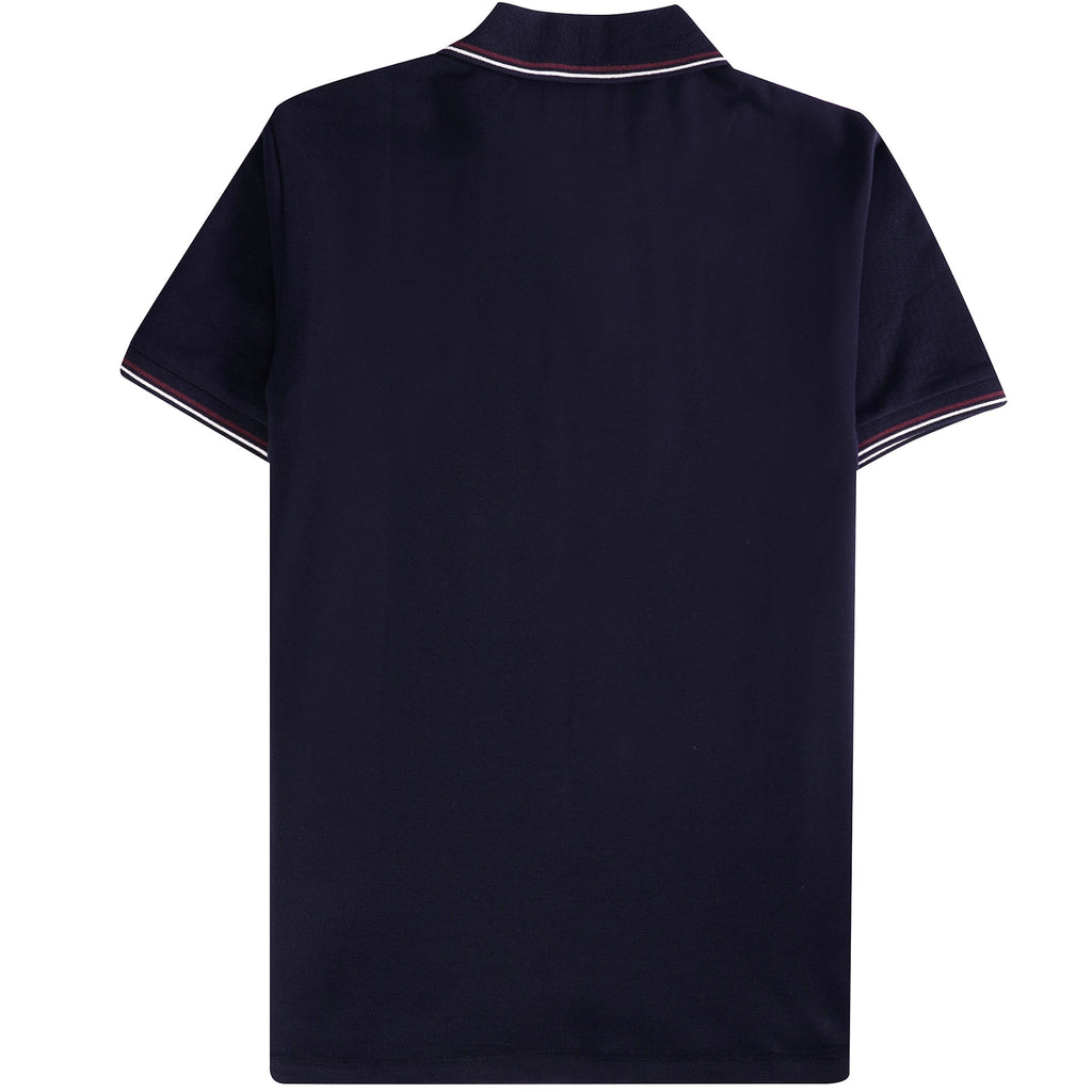 Emporio Armani Stretch piqu polo shirt - Blue Navy