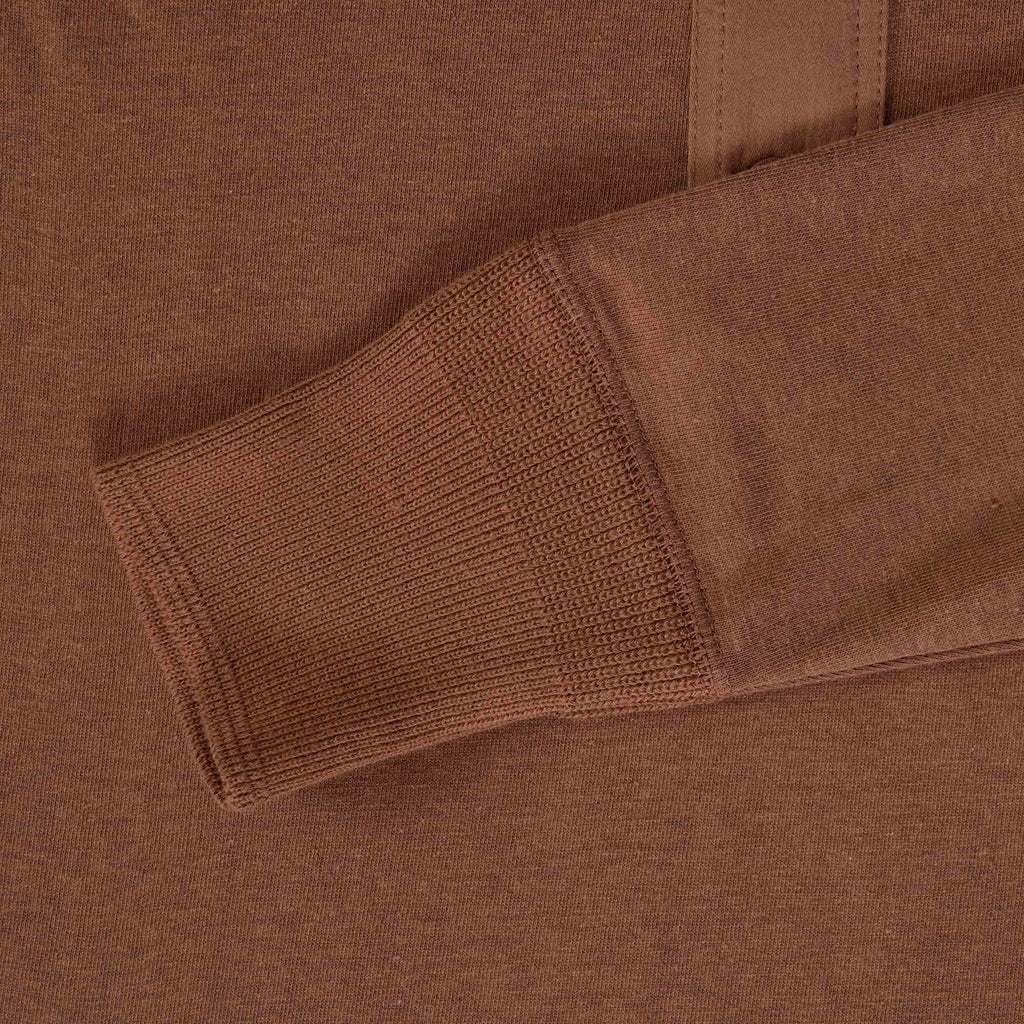 Merz b Schwanen Loopwheeled Henley 5.5oz Top - Tan
