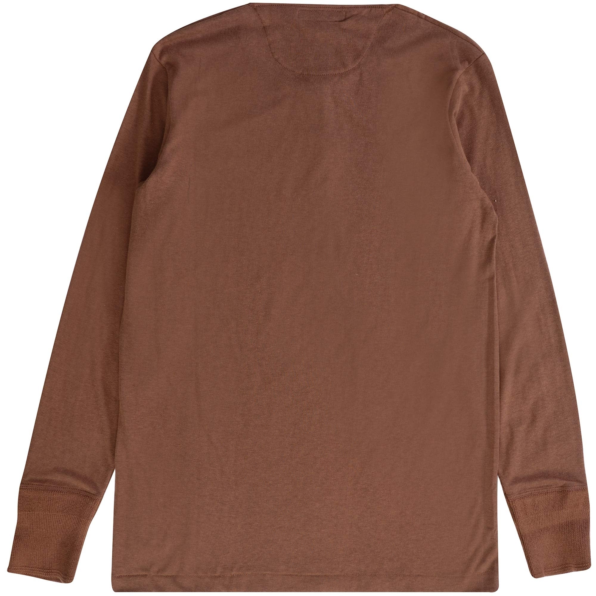 Merz b Schwanen Loopwheeled Henley 5.5oz Top - Tan