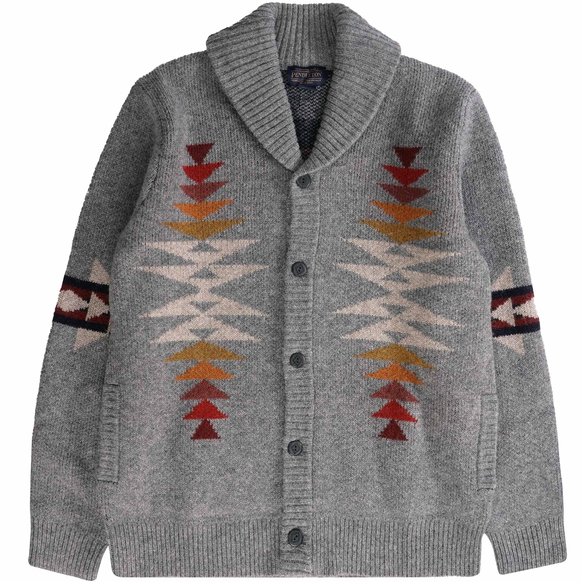 Pendleton Woolen Mills Tuscon Shetland Cardigan - Grey – Stuarts