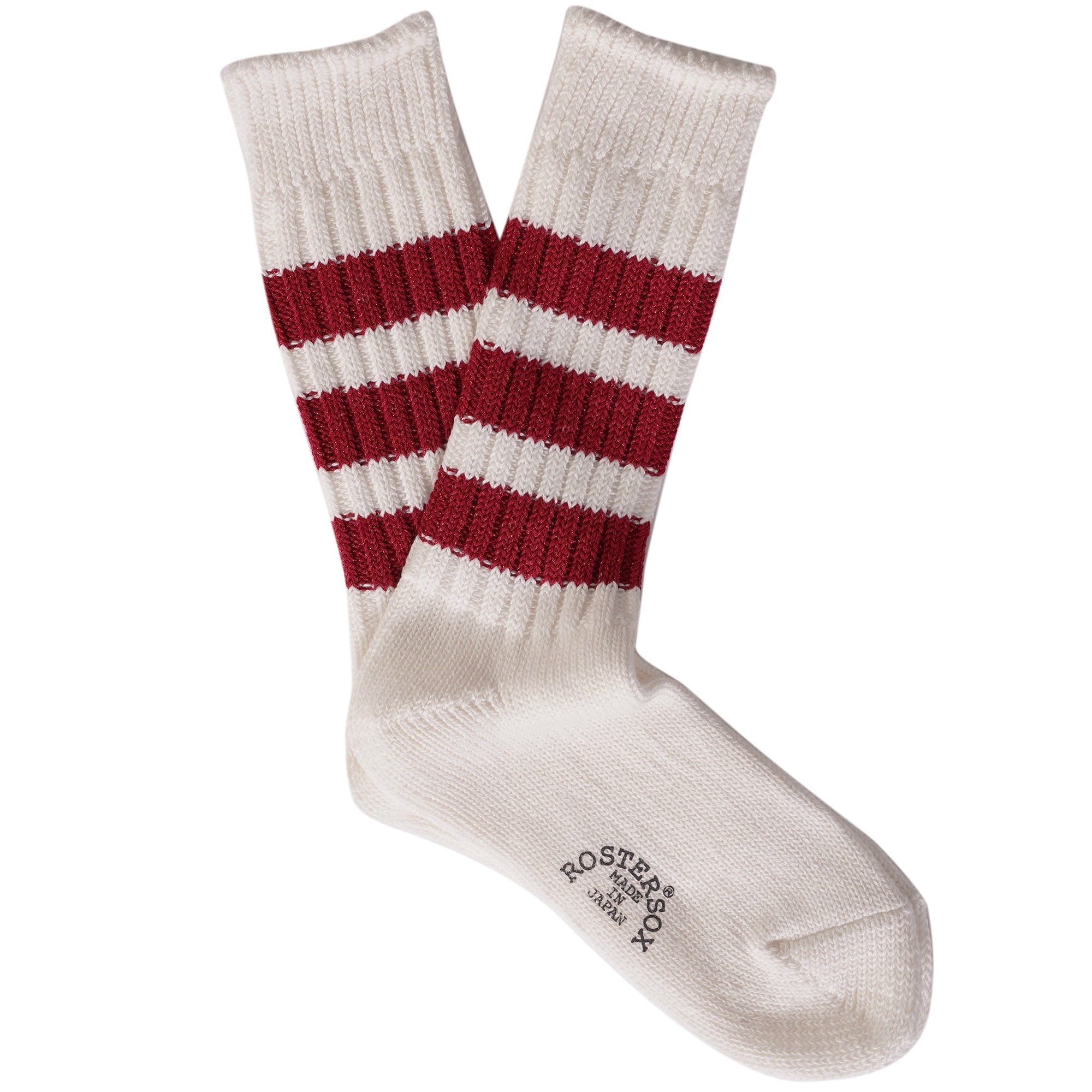 Rostersox Boston Socks - White/Red