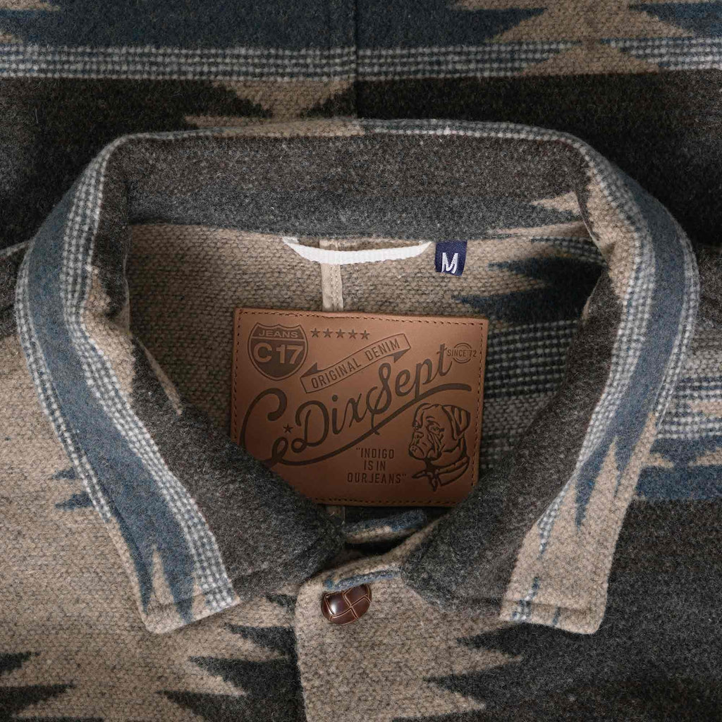 C17 Jeans Navajo Blanket Chore Jacket - Natural