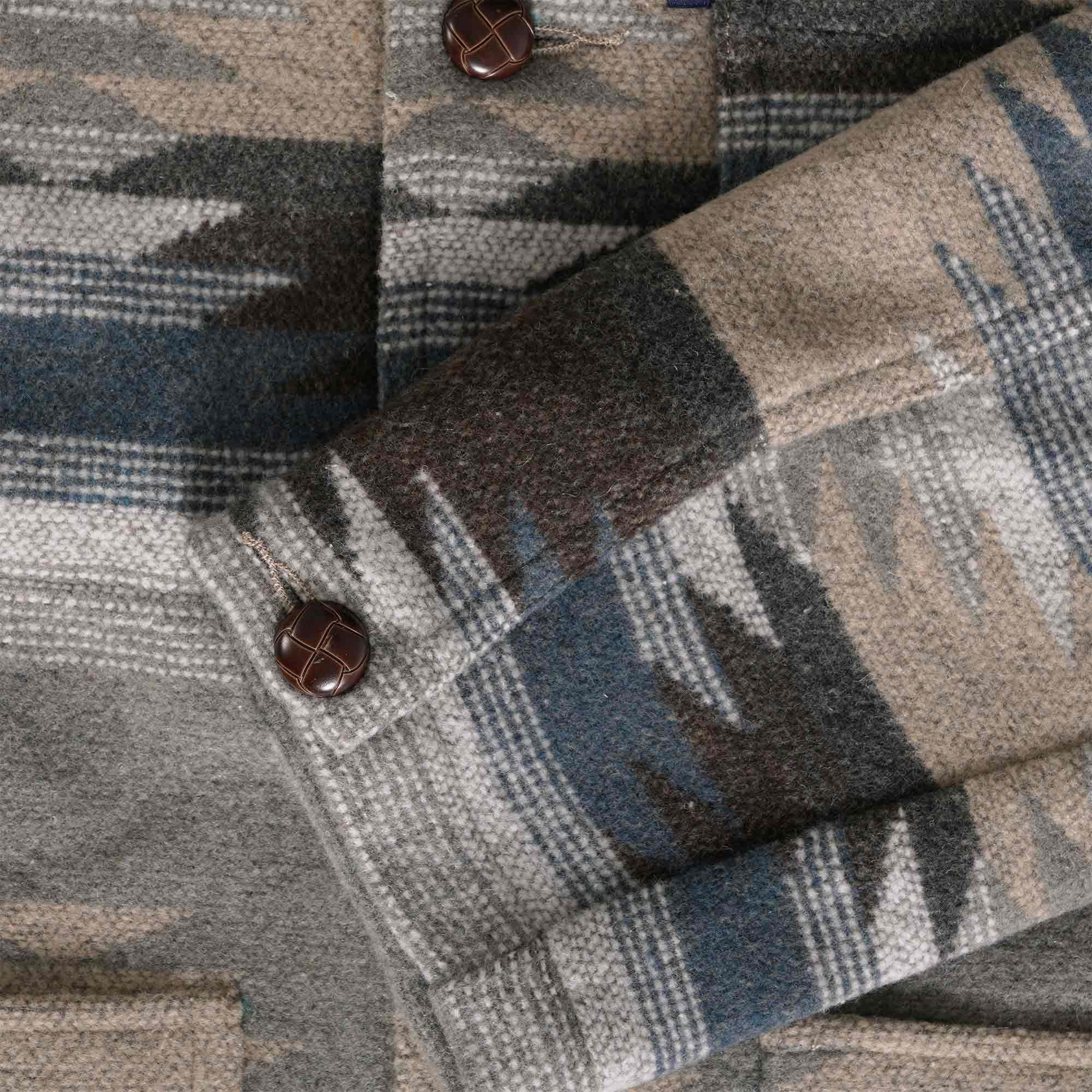 C17 Jeans Navajo Blanket Chore Jacket - Natural