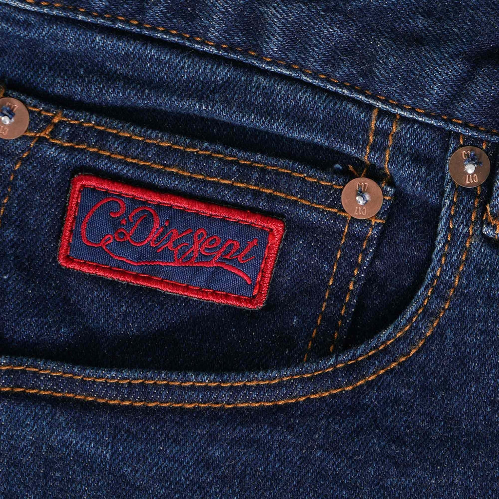 C17 Jeans Original Loose Fit Red Selvedge Denim - Mid Wash