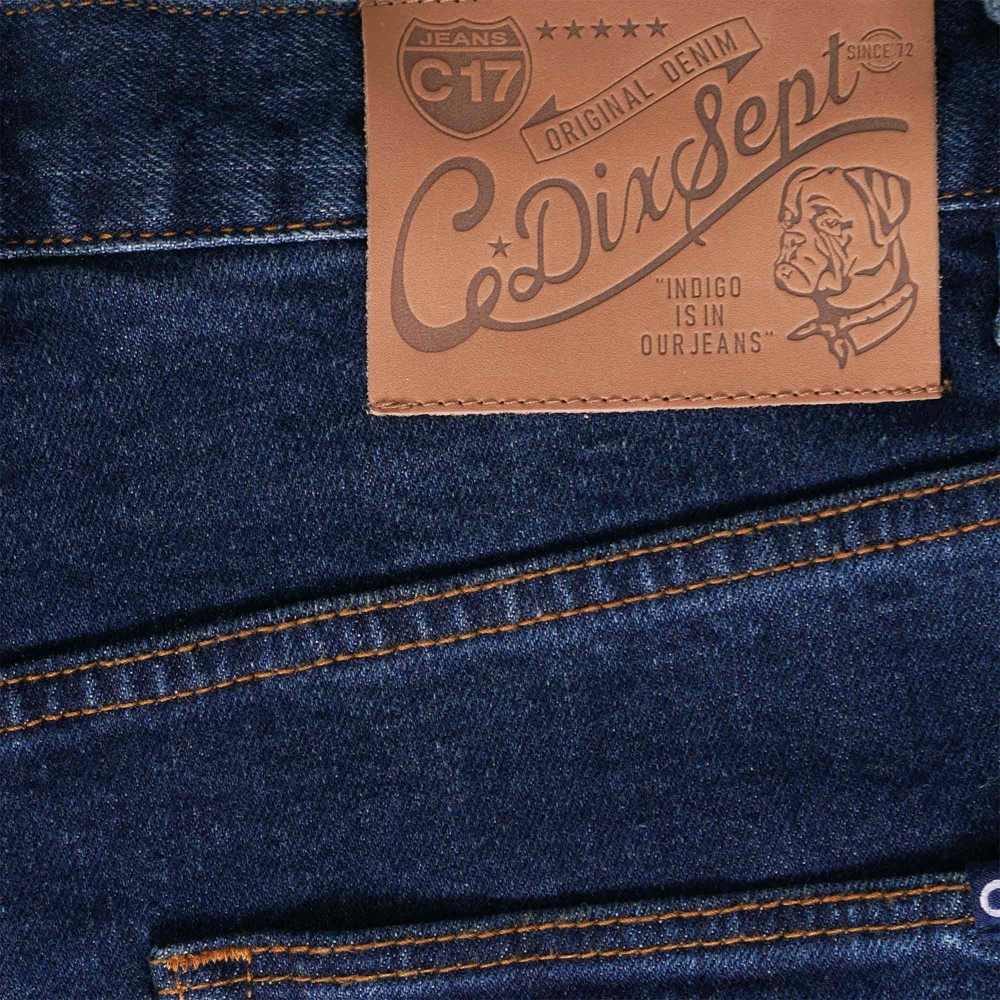 C17 Jeans Original Loose Fit Red Selvedge Denim - Mid Wash