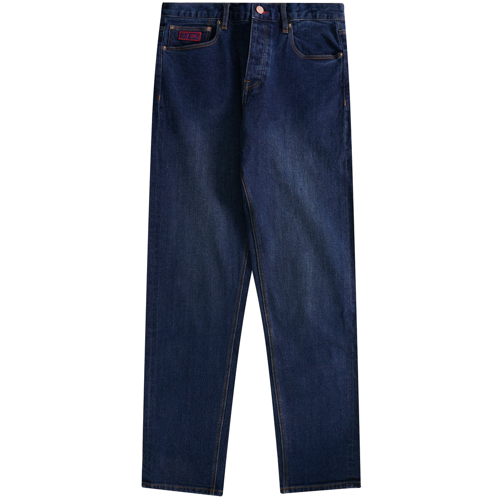 C17 Jeans Regular Tapered Fit Red Selvedge - Mid Wash