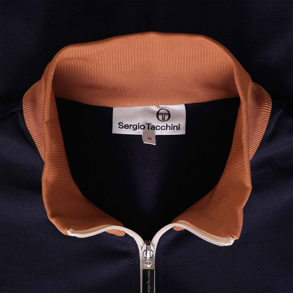 Sergio Tacchini Scirocco Track Top - Maritime Blue/Almond