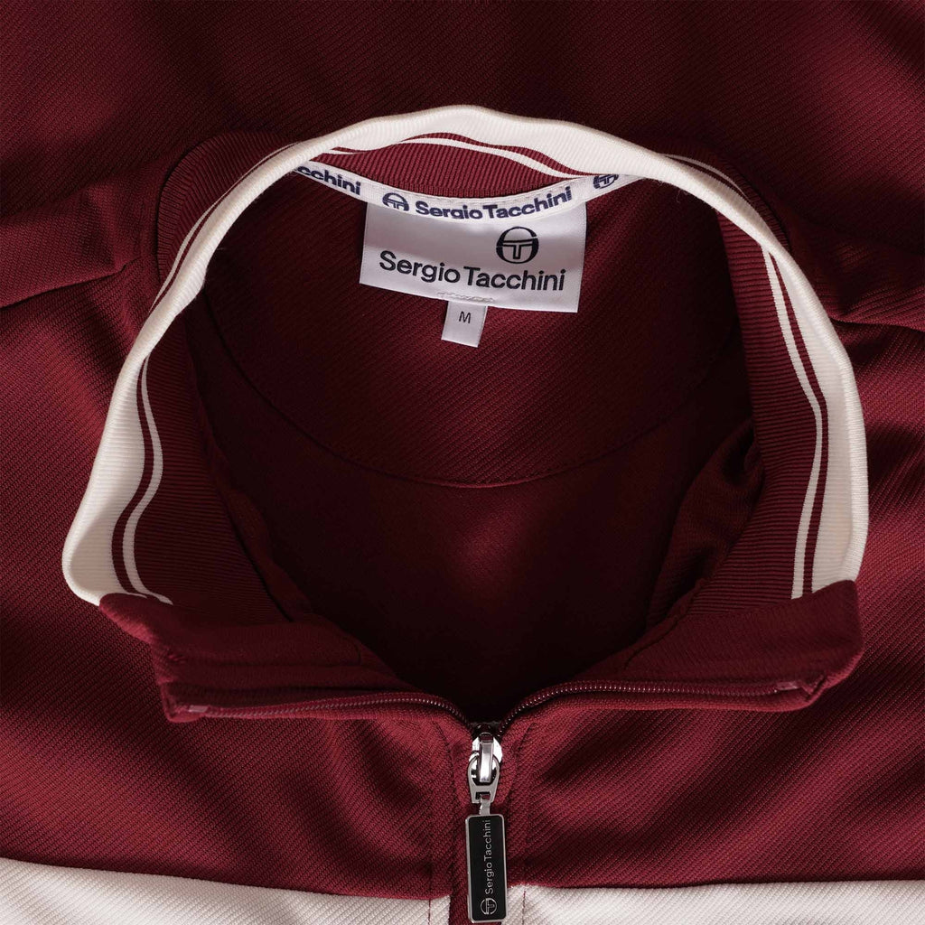Sergio Tacchini Damarindo Track Top - Merlot/Buttercream