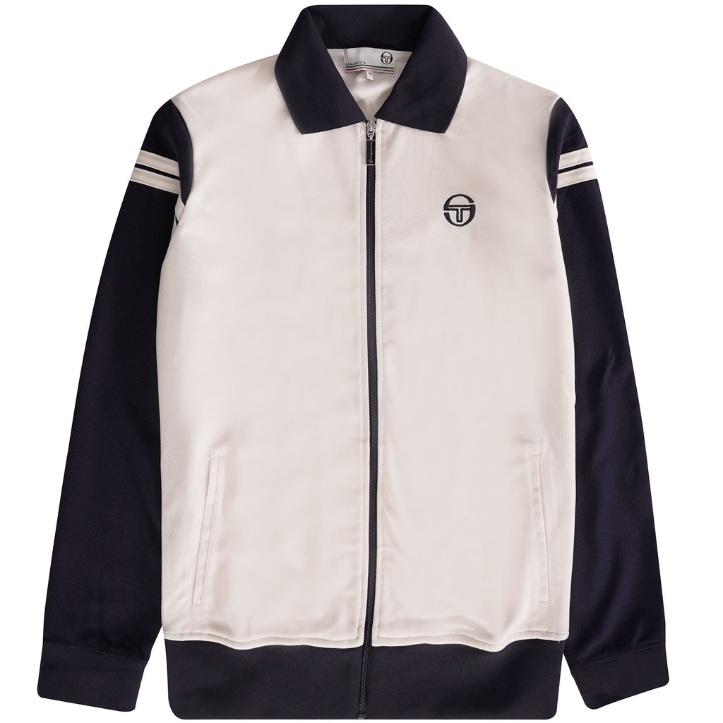 Sergio Tacchini Verdi Track Top - Buttercream/Maritime Blue