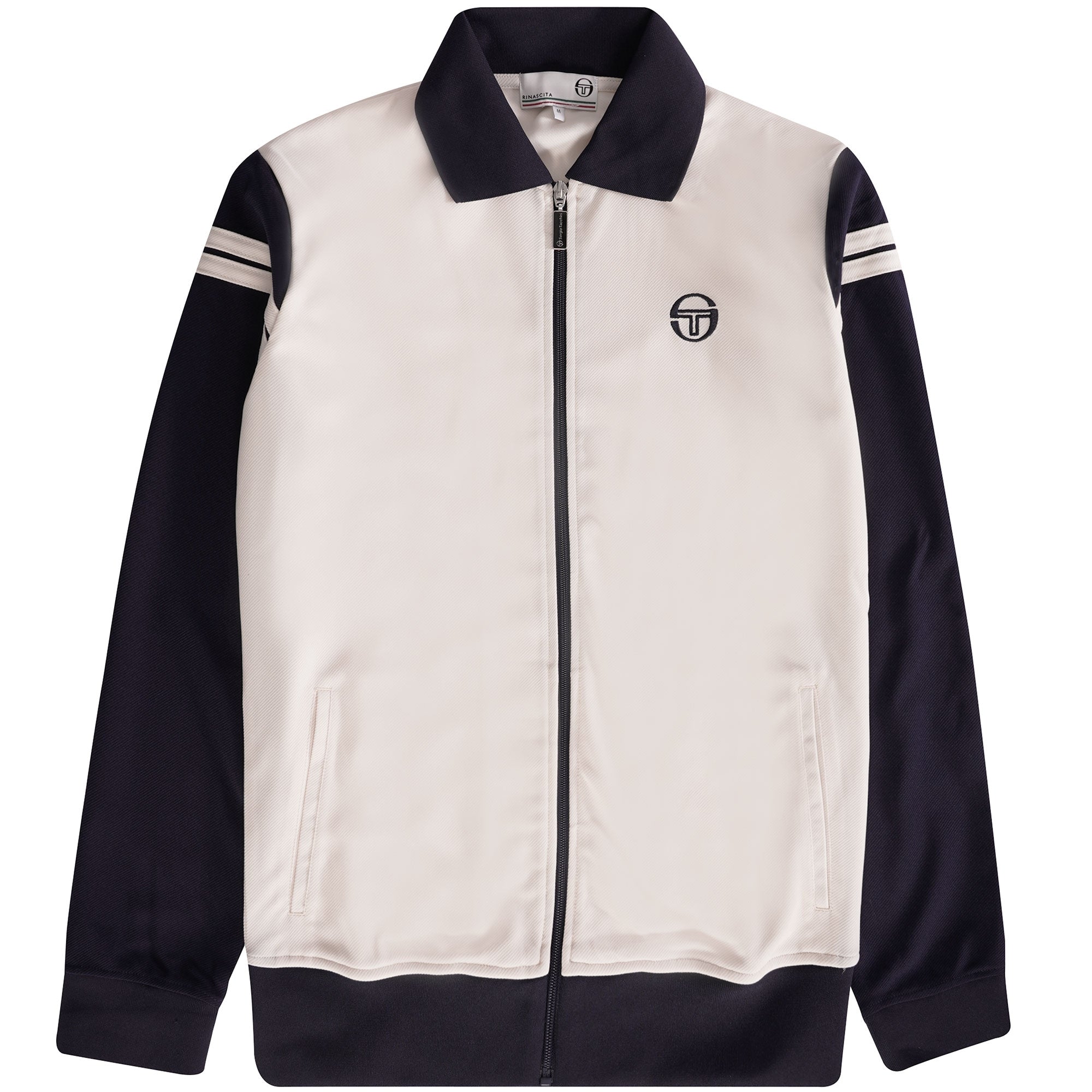 Sergio Tacchini Verdi Track Top - Buttercream/Maritime Blue