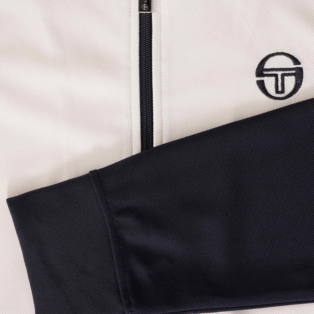 Sergio Tacchini Verdi Track Top - Buttercream/Maritime Blue