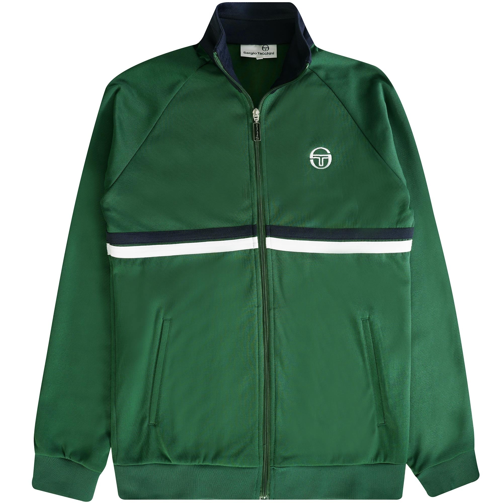 Sergio Tacchini Dallas Track Top - Dark Green/Maritime Blue
