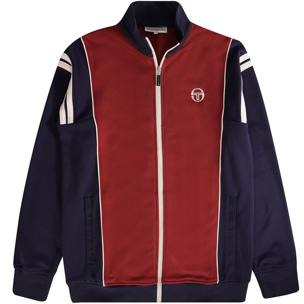 Sergio Tacchini Scirocco Track Top - Merlot/Maritime Blue