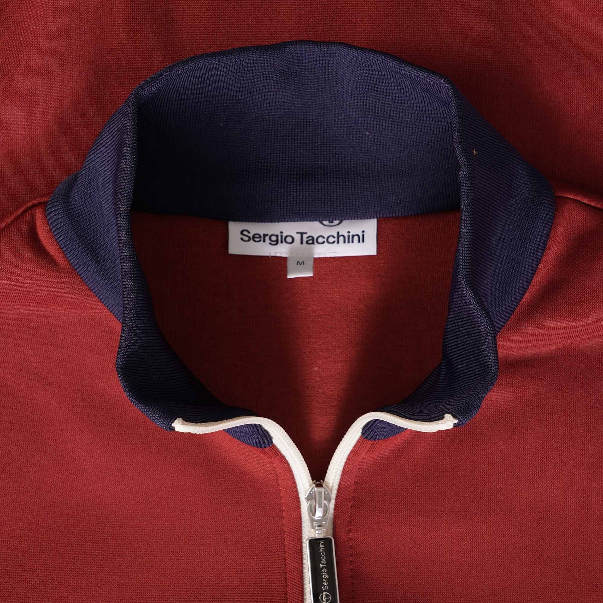 Sergio Tacchini Scirocco Track Top - Merlot/Maritime Blue