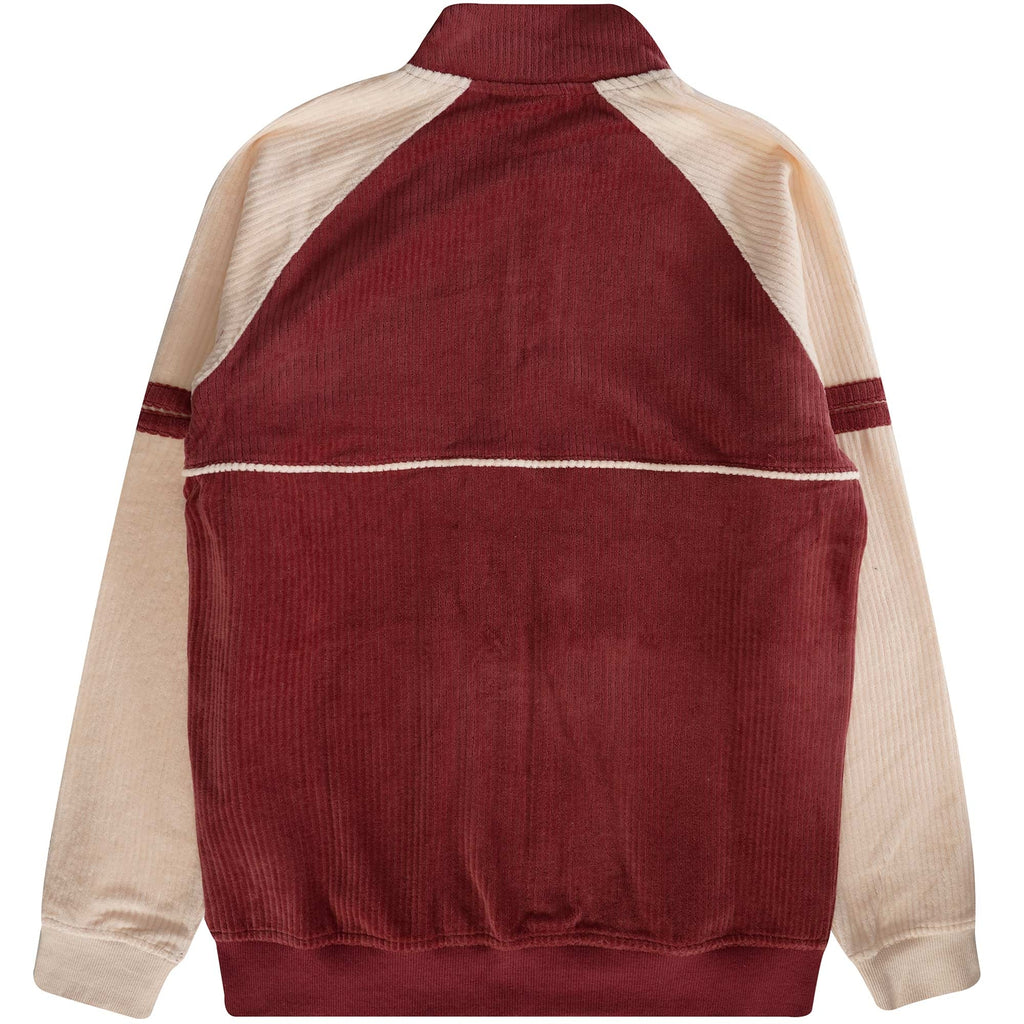 Sergio Tacchini Orion Rib Track Top - Merlot/Buttercream