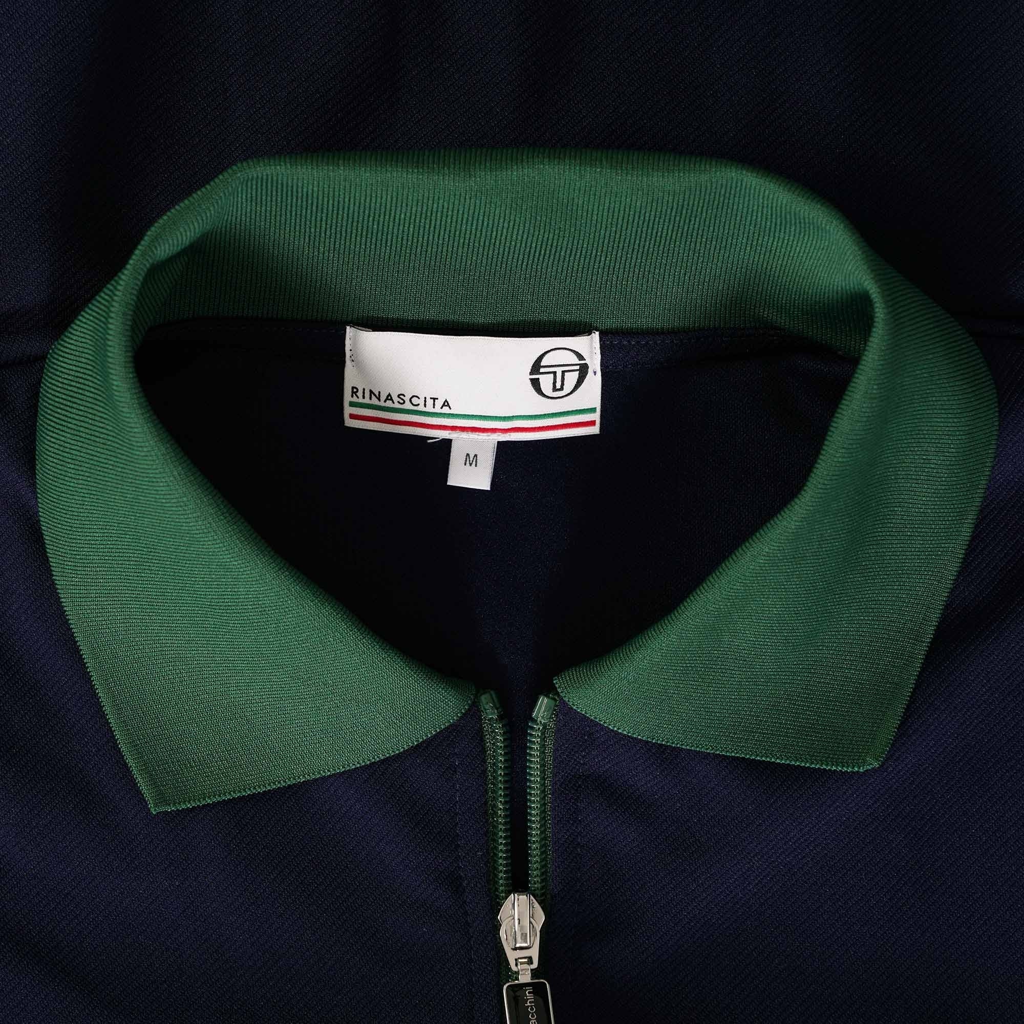 Sergio Tacchini Verdi Track Top - Maritime Blue/Dark Green