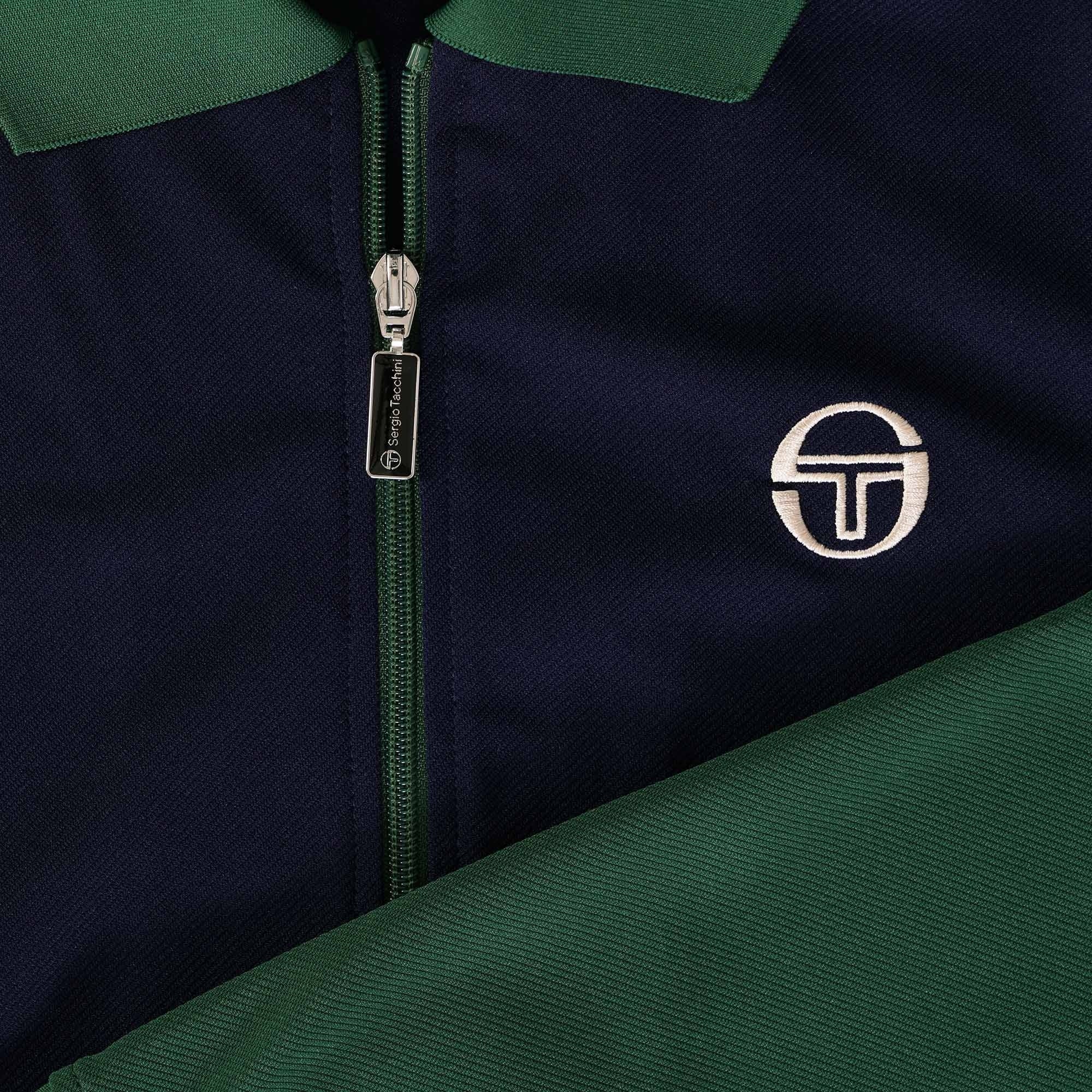 Sergio Tacchini Verdi Track Top - Maritime Blue/Dark Green