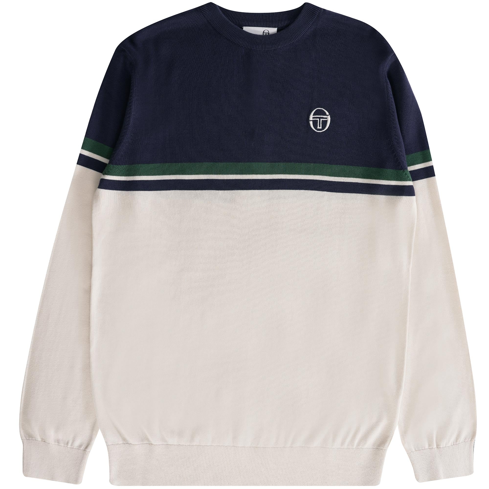Sergio Tacchini Brio Sweatshirt - Buttercream/Maritime Blue