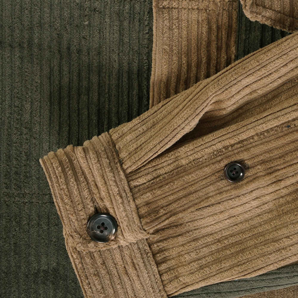 Oliver Spencer Killard Jacket Deakin Cord - Olive/Brown