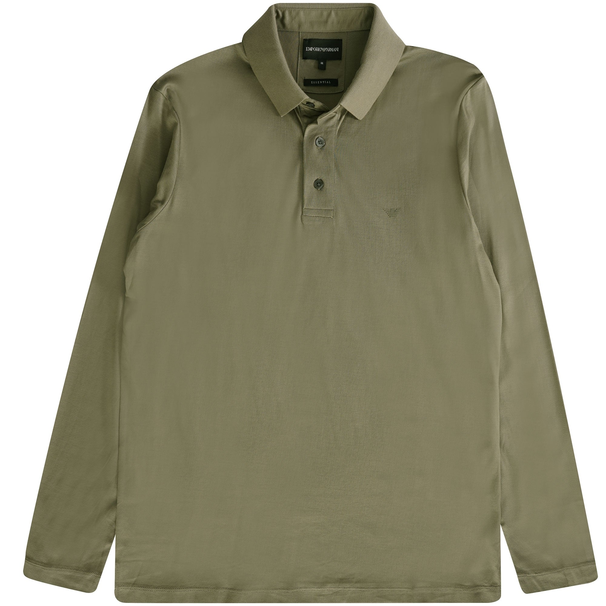 Emporio Armani Long Sleeve Polo Shirt - Savana