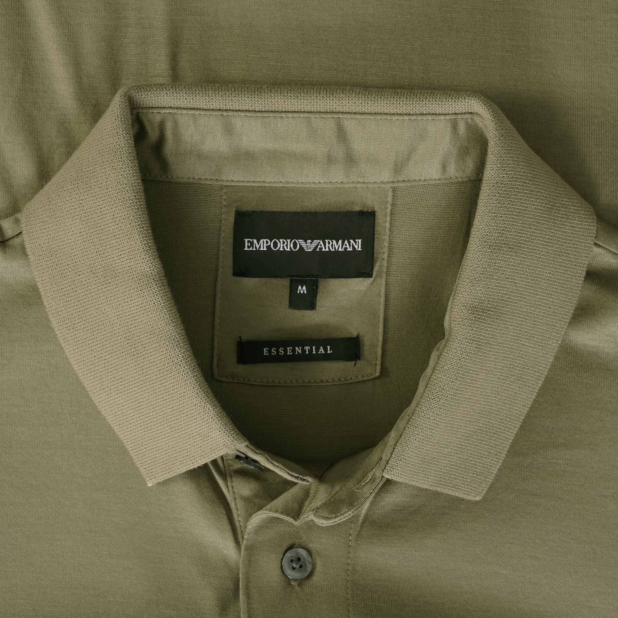 Emporio Armani Long Sleeve Polo Shirt - Savana