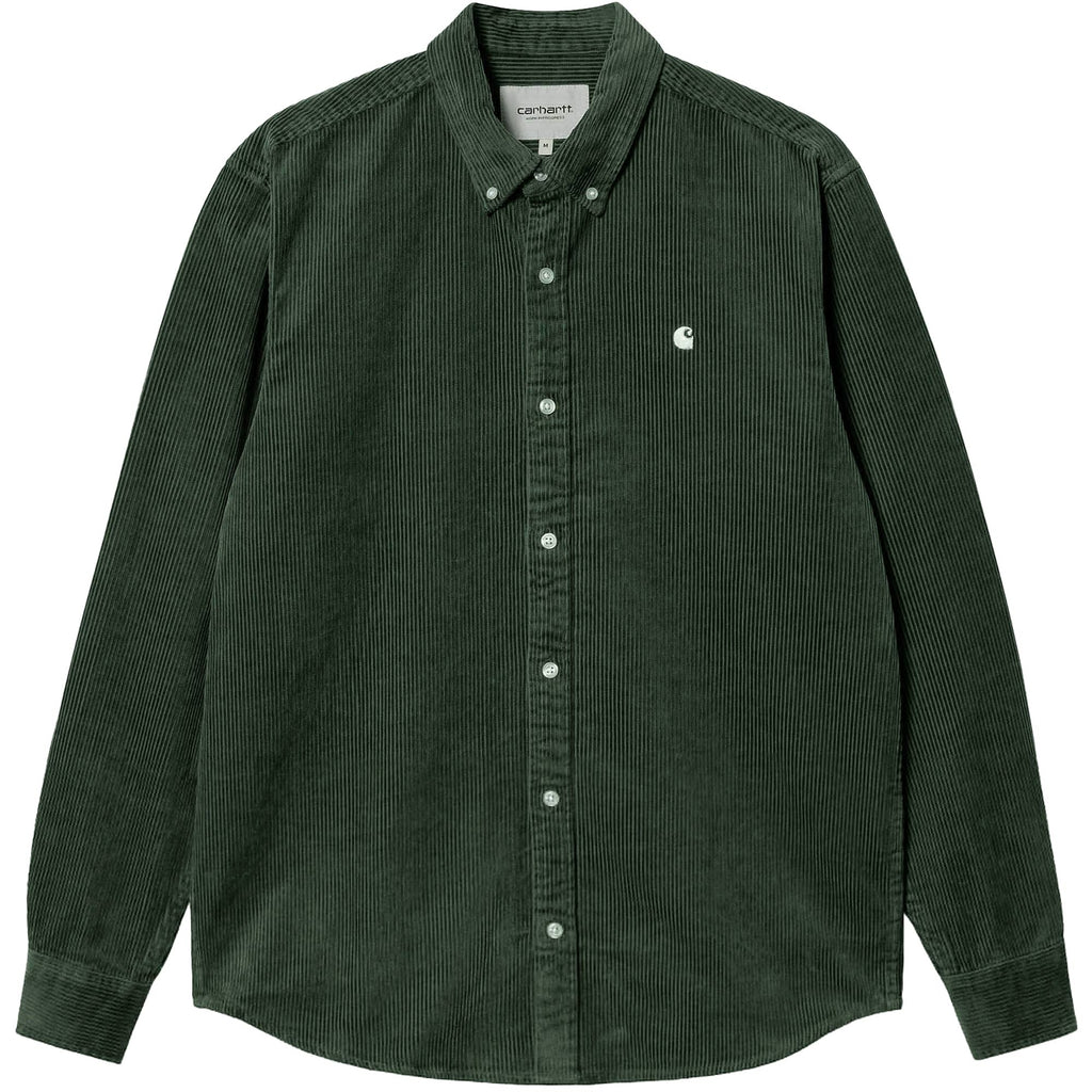 Carhartt WIP Long Sleeve Madison Cord Shirt - Boxwood