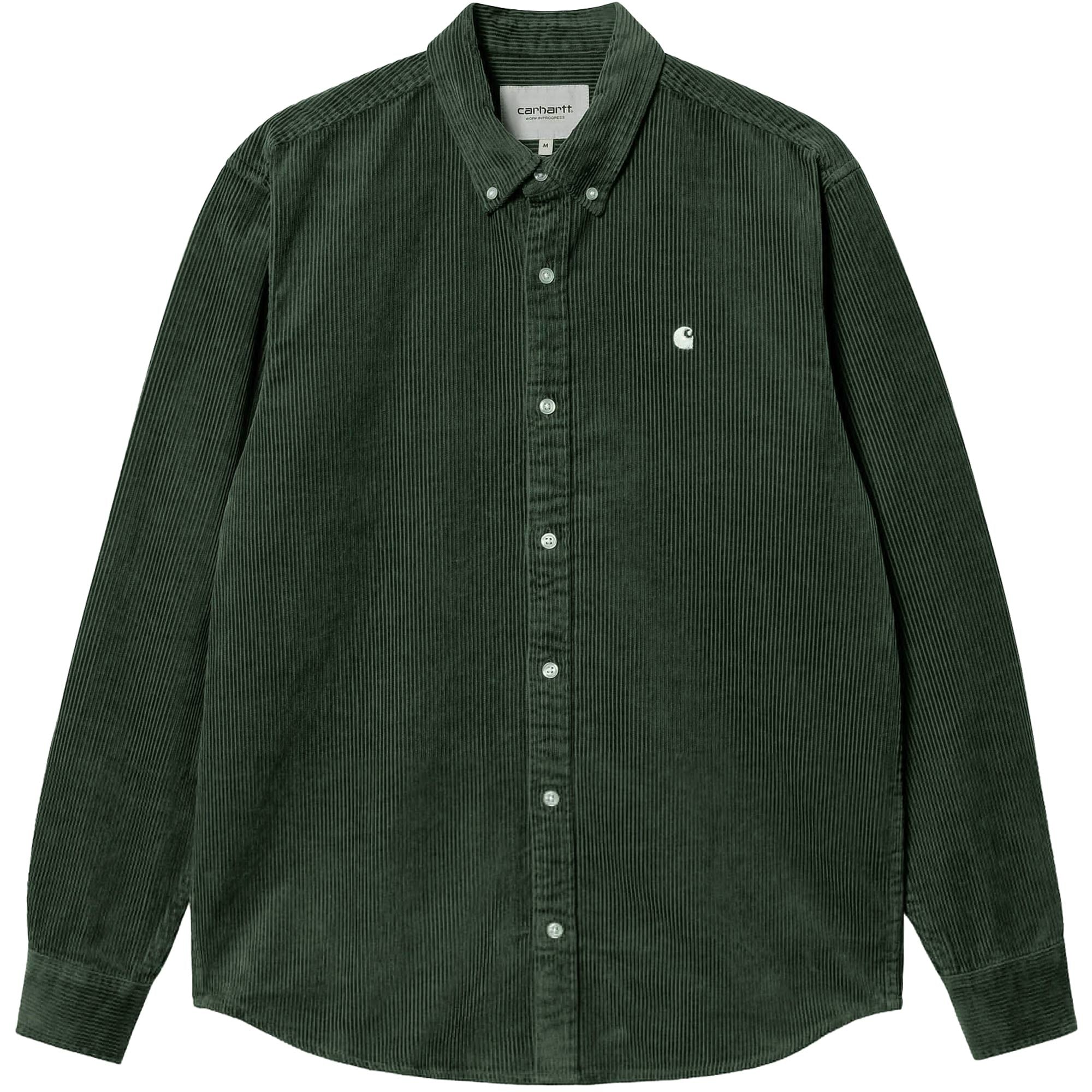 Carhartt WIP Long Sleeve Madison Cord Shirt - Boxwood