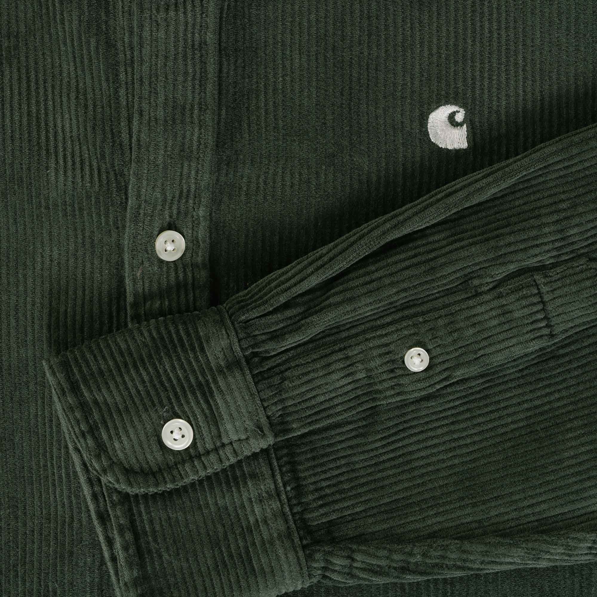 Carhartt WIP Long Sleeve Madison Cord Shirt - Boxwood