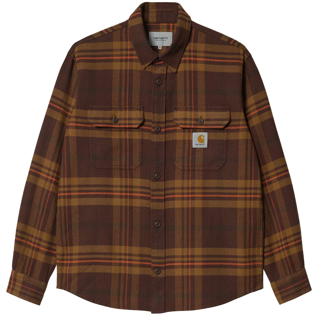 Carhartt WIP Long Sleeve Wallace Shirt - Ale