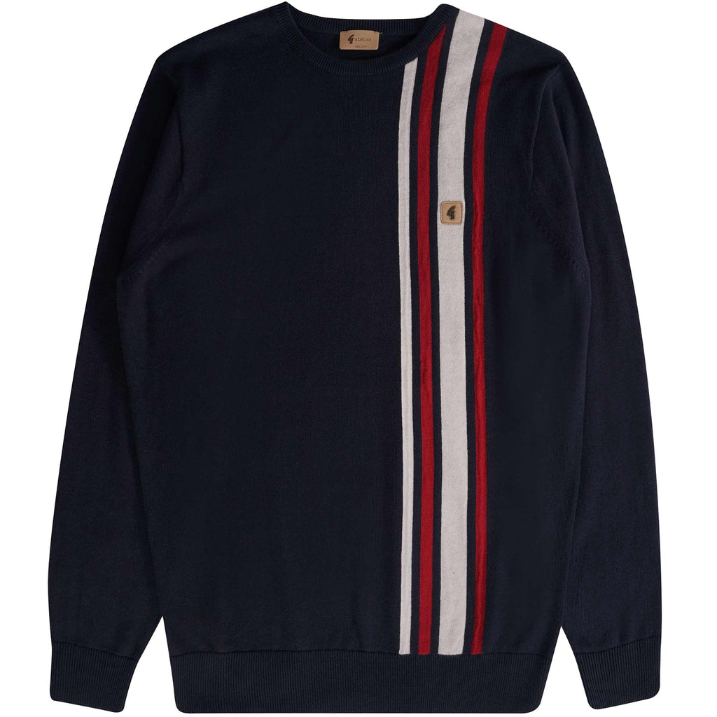 Gabicci Vintage Dirk Crew Neck Jumper - Navy