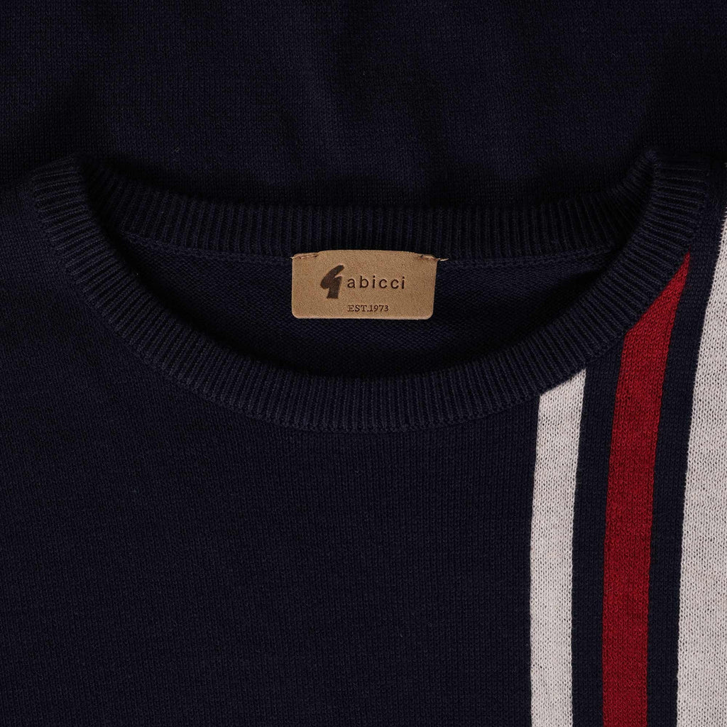 Gabicci Vintage Dirk Crew Neck Jumper - Navy