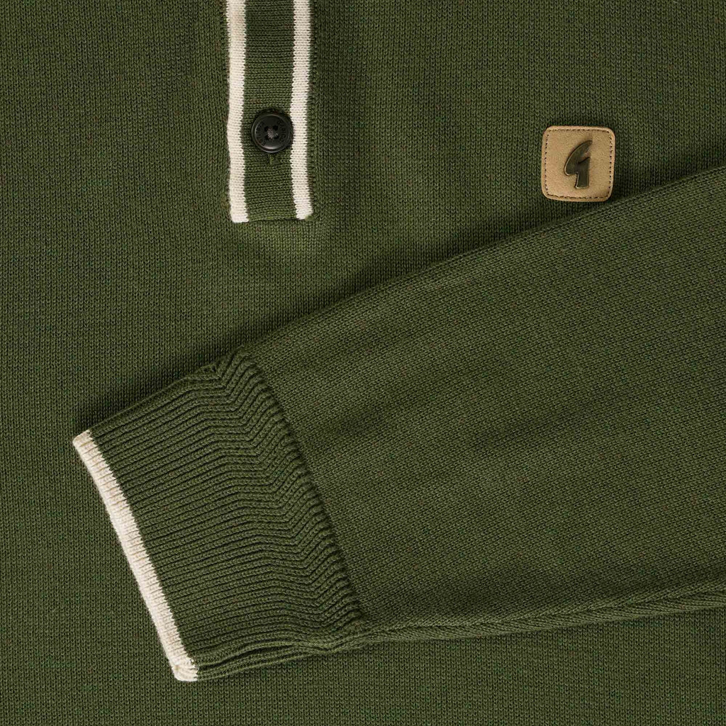 Gabicci Vintage Lineker Polo Shirt - Olivio