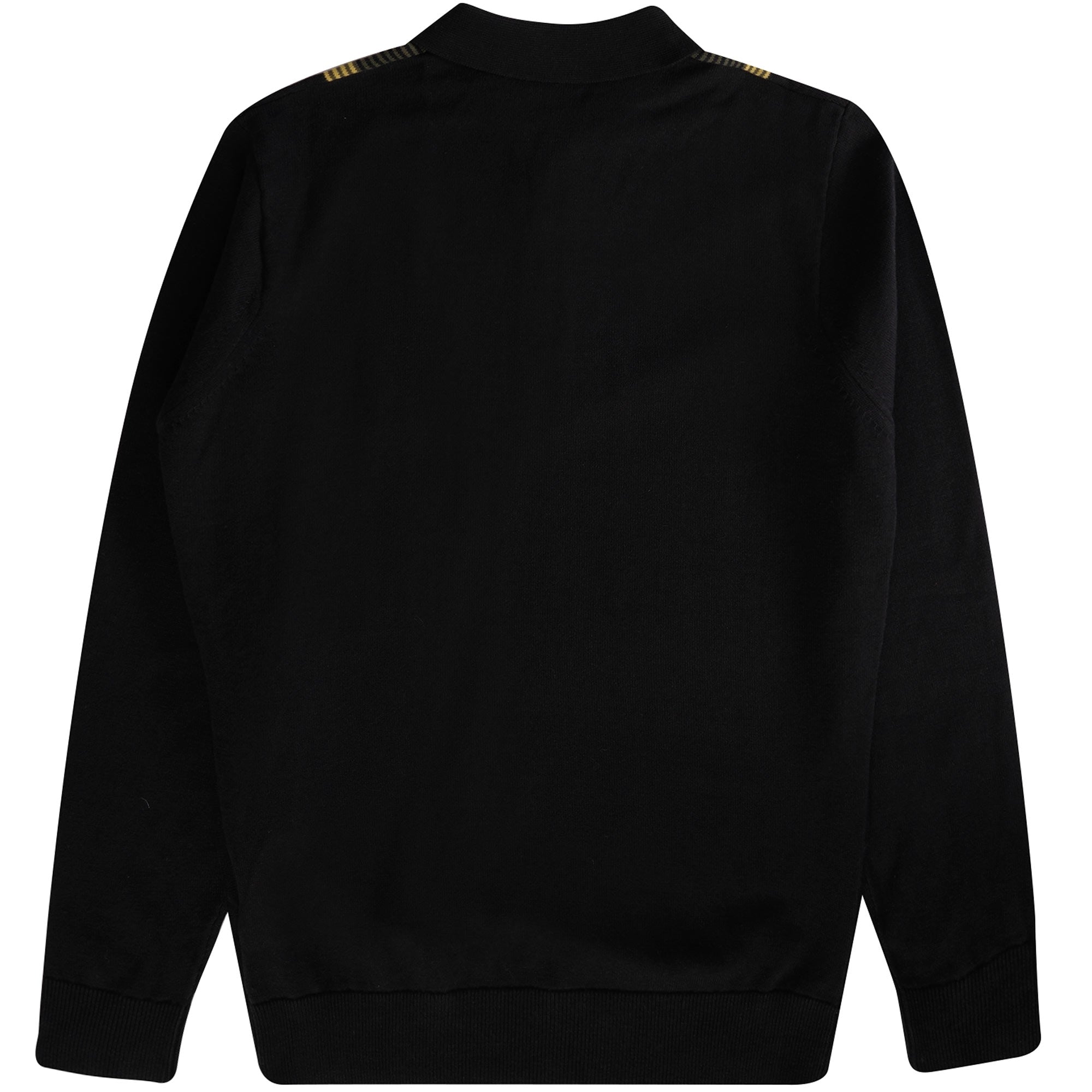 Gabicci Vintage Fiennes Long Sleeve Polo Top - Black