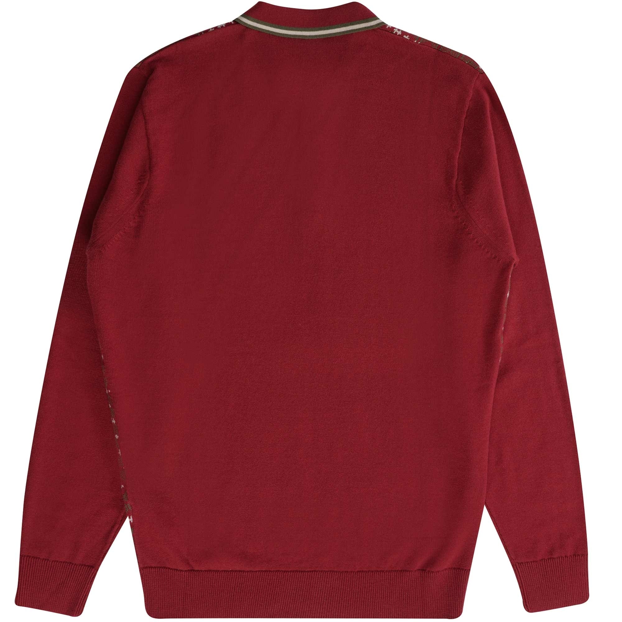 Gabicci Vintage Ernest Polo Shirt- Rosso