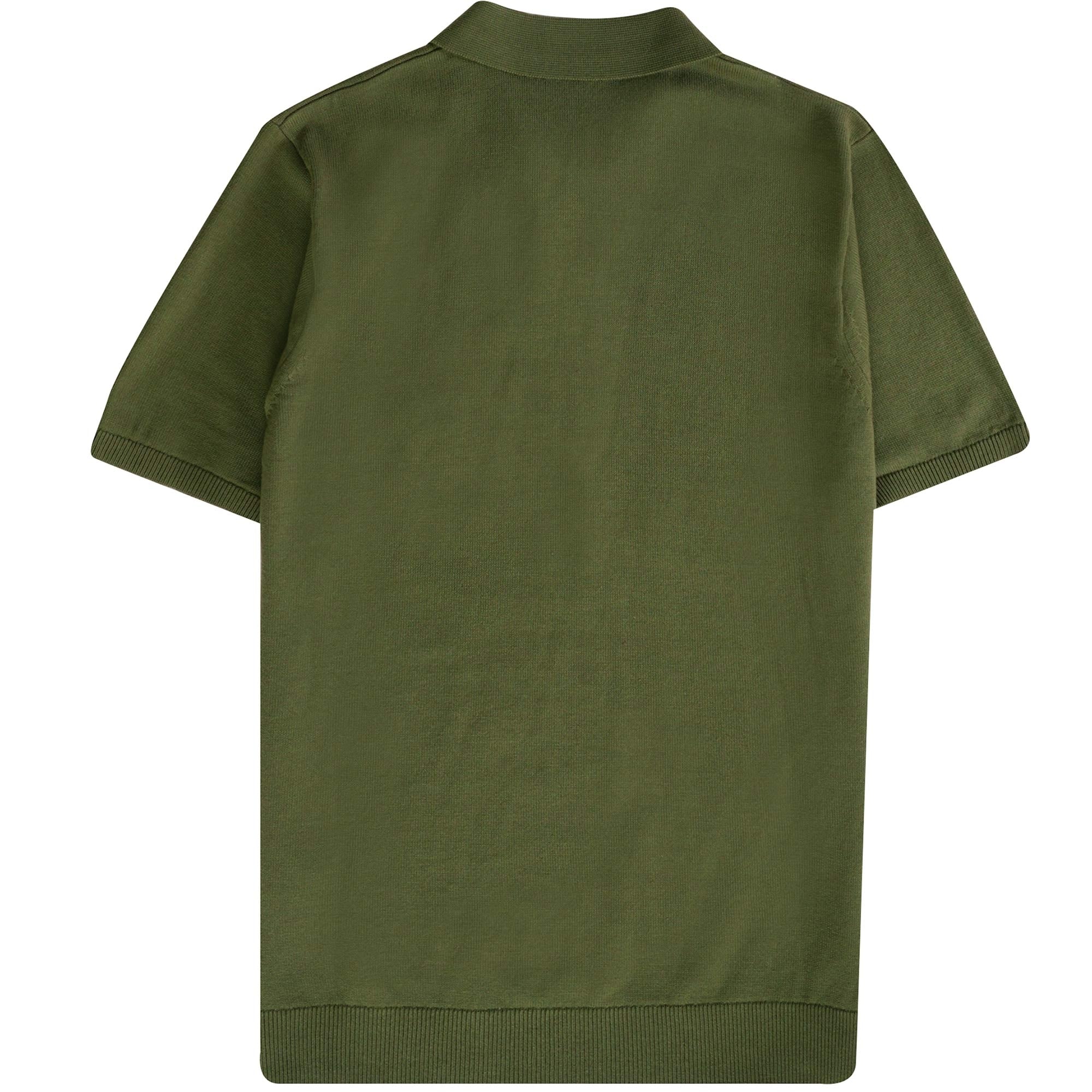Gabicci Vintage Jackson Knitted Polo Shirt - Olivio