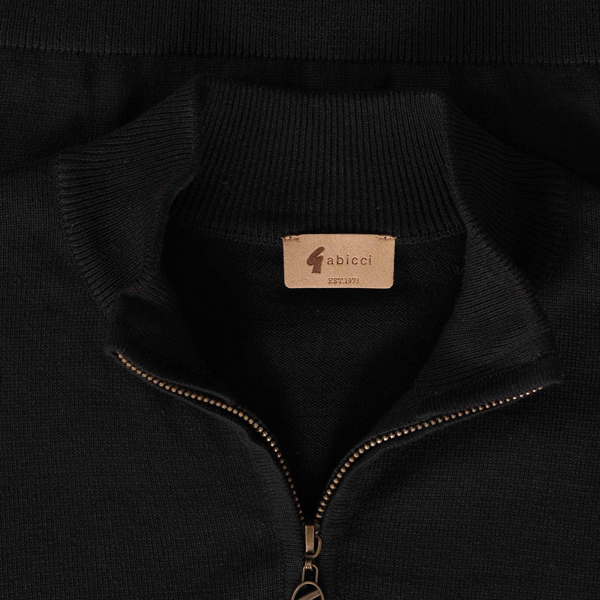 Gabicci Vintage Naxton 1/4 Zip Jumper - Black