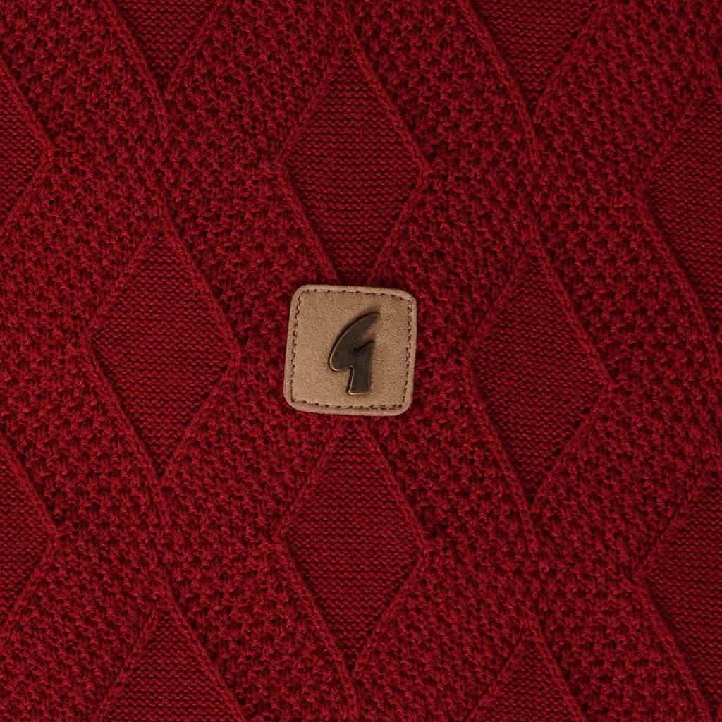 Gabicci Vintage Cannavale Long Sleeve Polo Shirt - Rosso