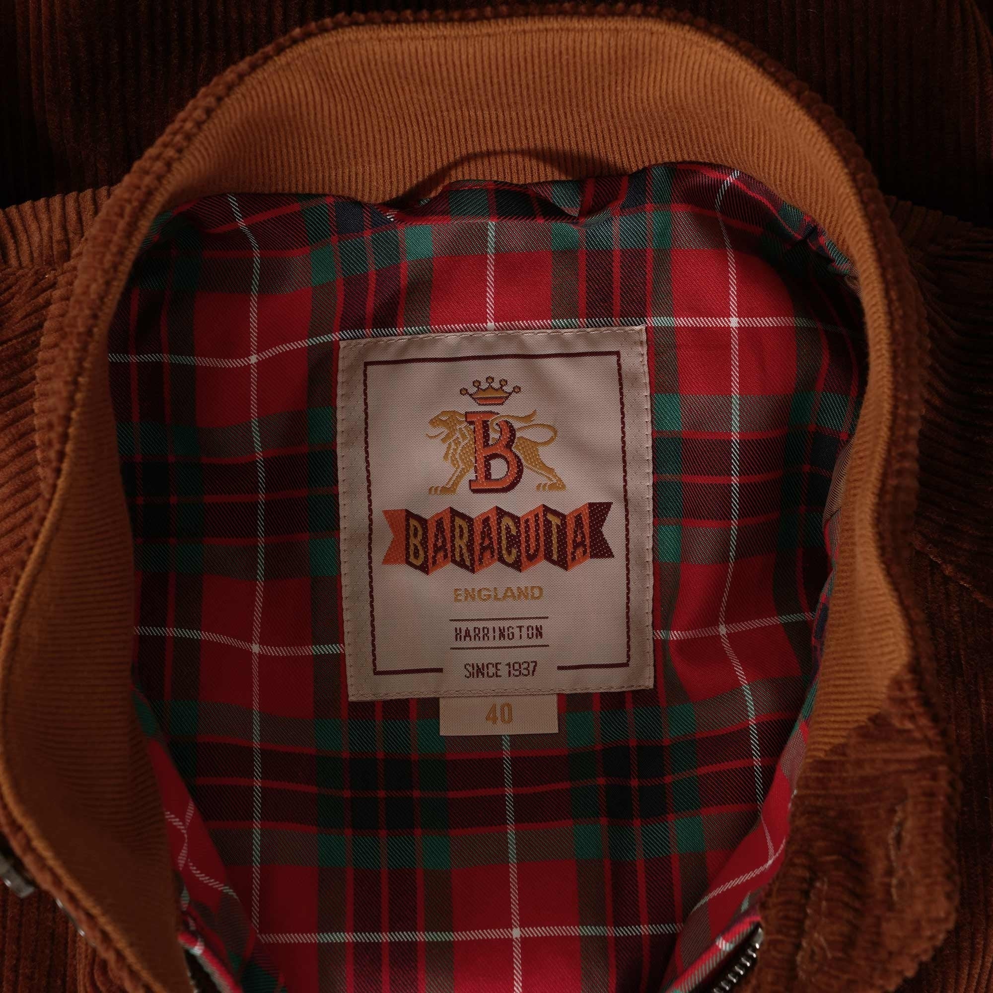 Baracuta G9 Corduroy Jacket - Cognac