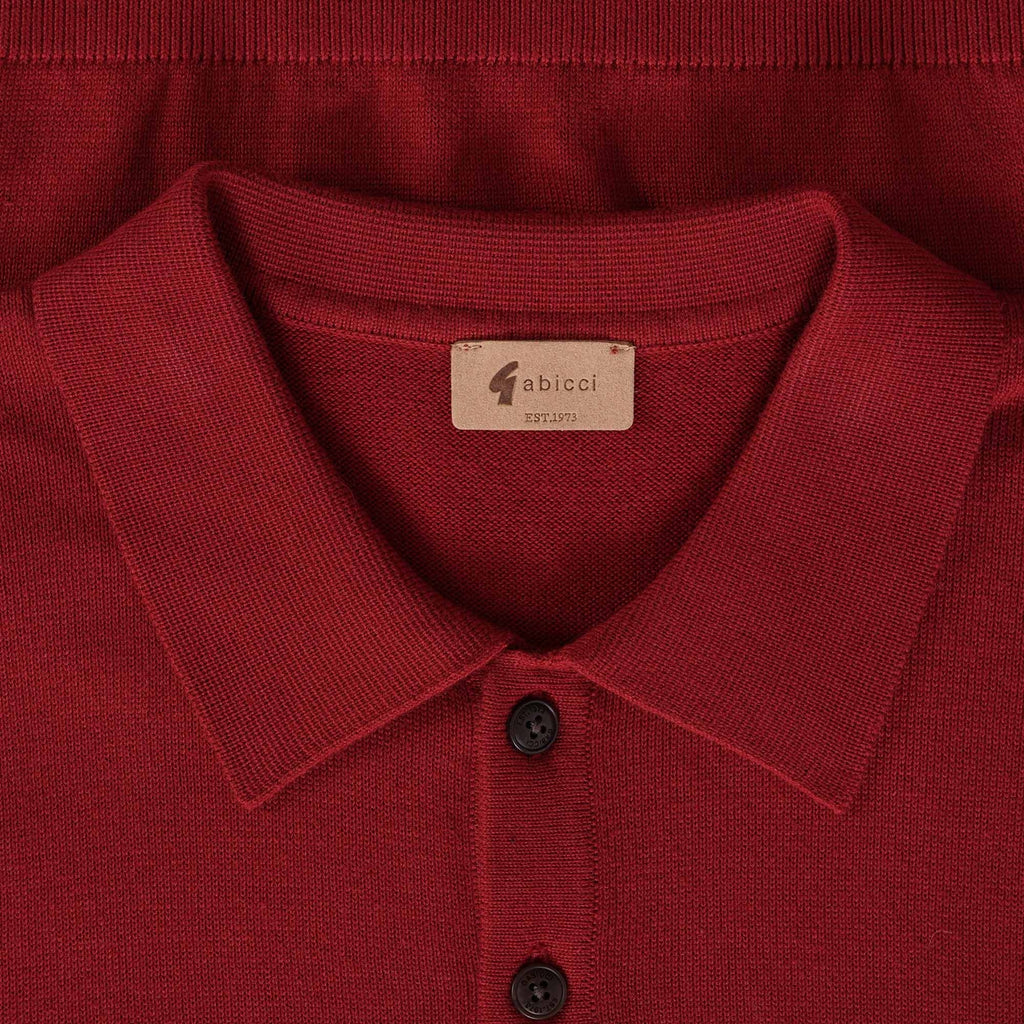 Gabicci Vintage Jackson Short Sleeve Polo Shirt - Rosso