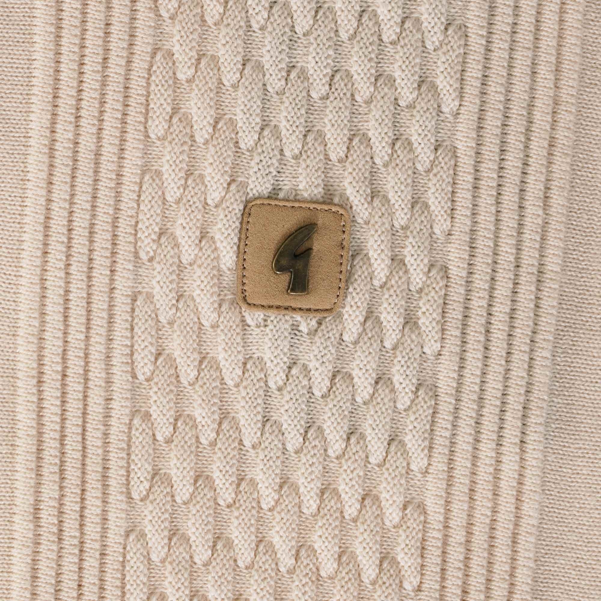 Gabicci Vintage Bethal Knit Polo Top - Cream
