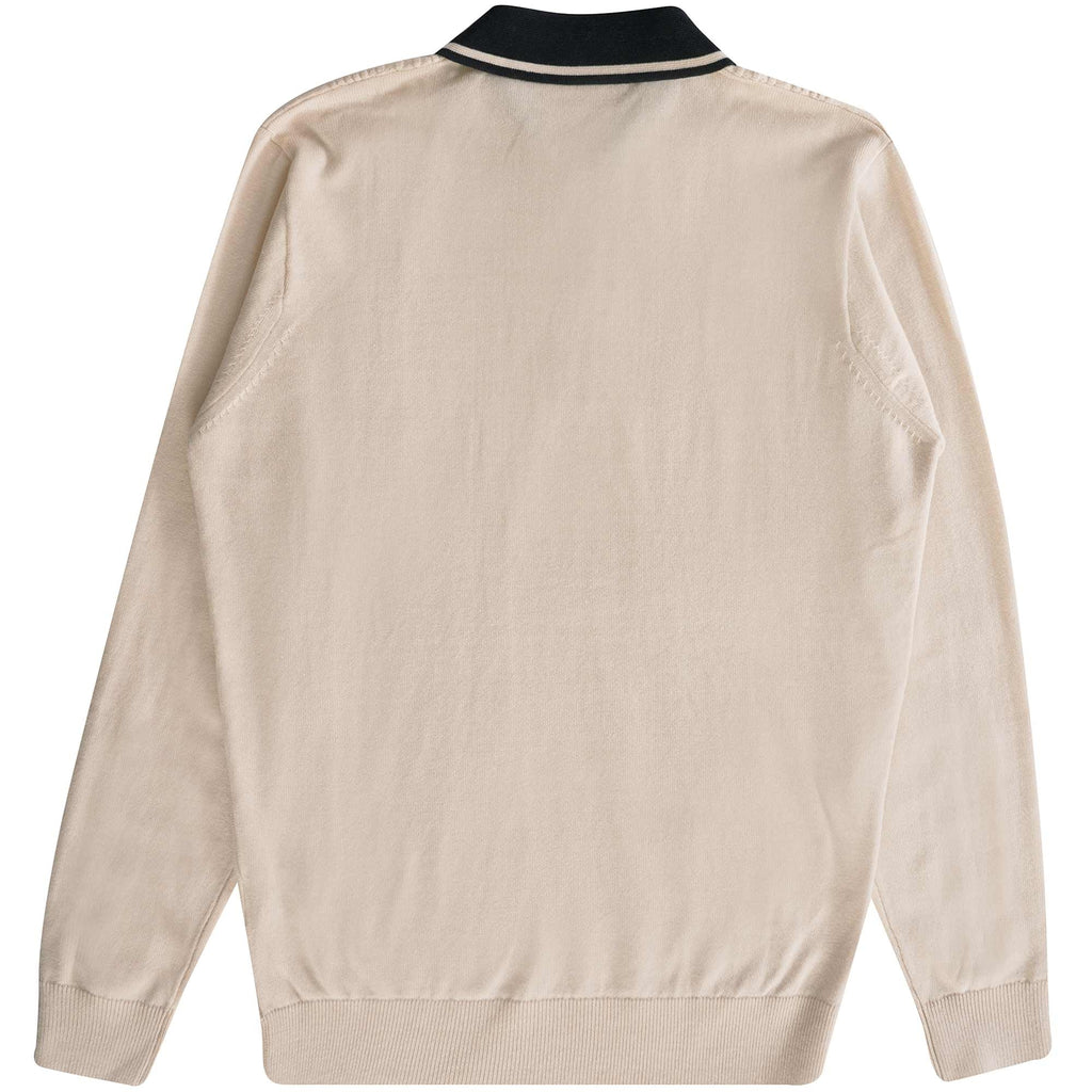 Gabicci Vintage Bethal Knit Polo Top - Cream