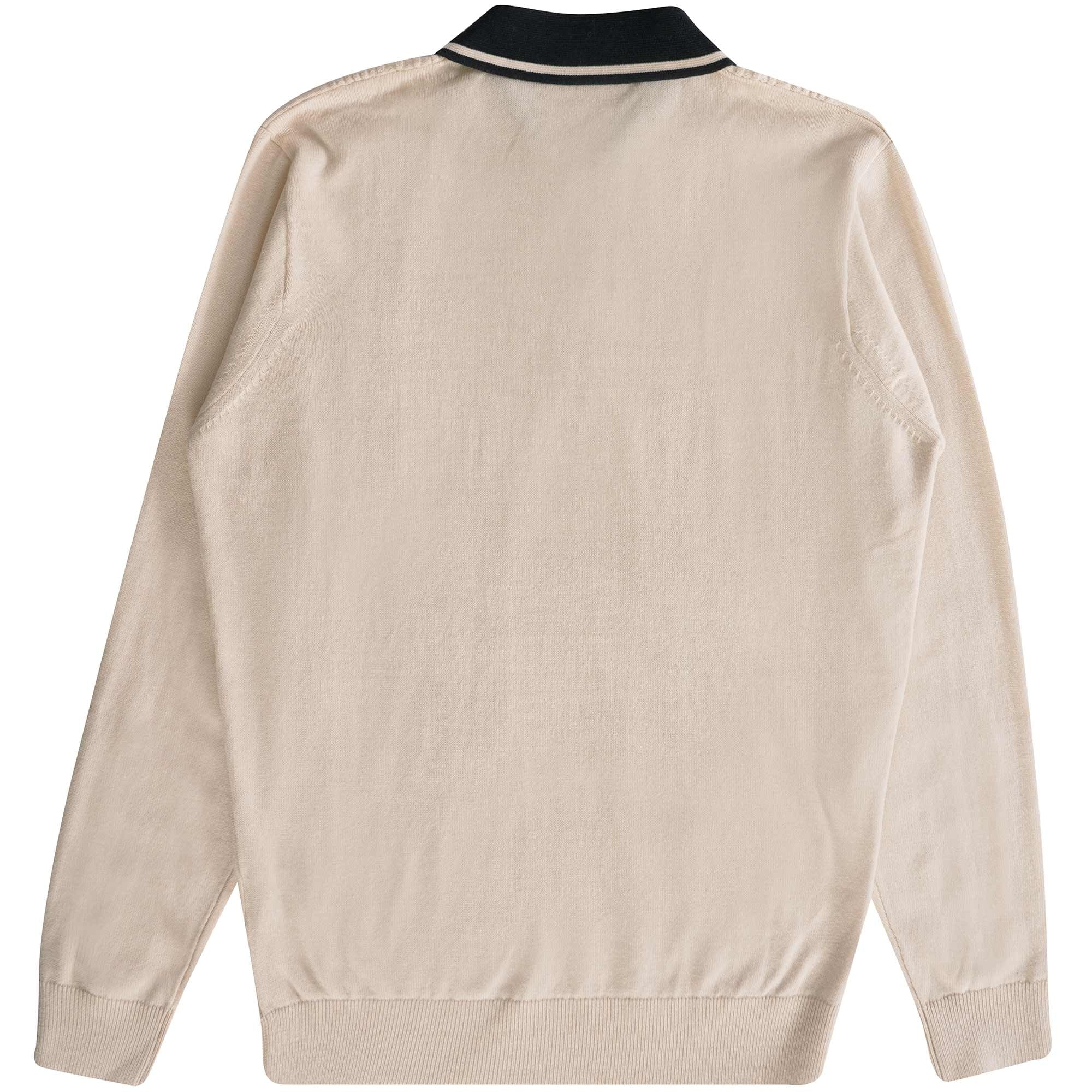 Gabicci Vintage Bethal Knit Polo Top - Cream