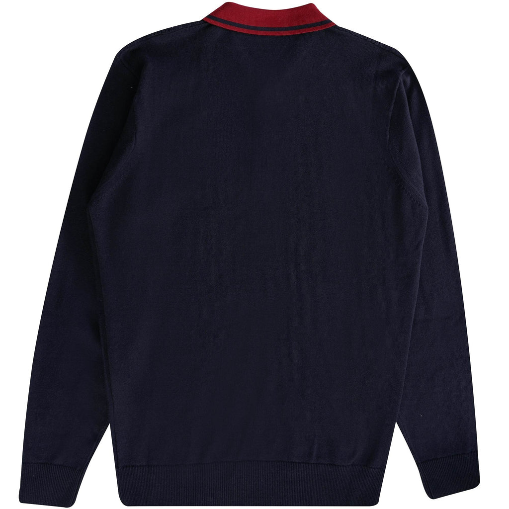 Gabicci Vintage Bethal Knit Polo Top - Navy