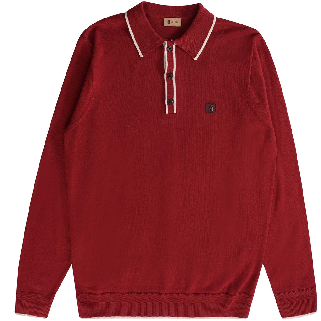 Gabicci Vintage Lineker Polo Shirt - Rosso