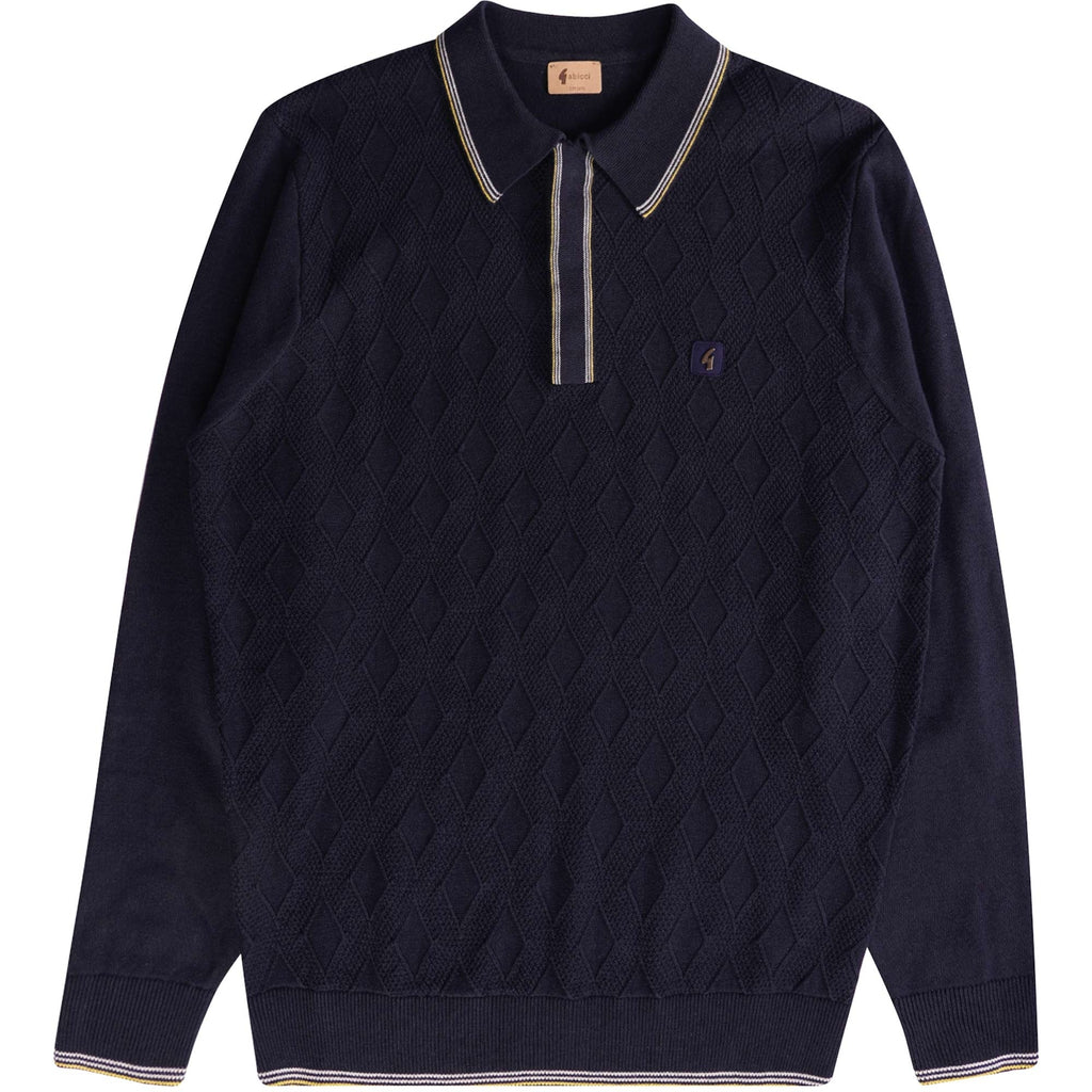 Gabicci Vintage Cannavale Knit Polo Top - N010